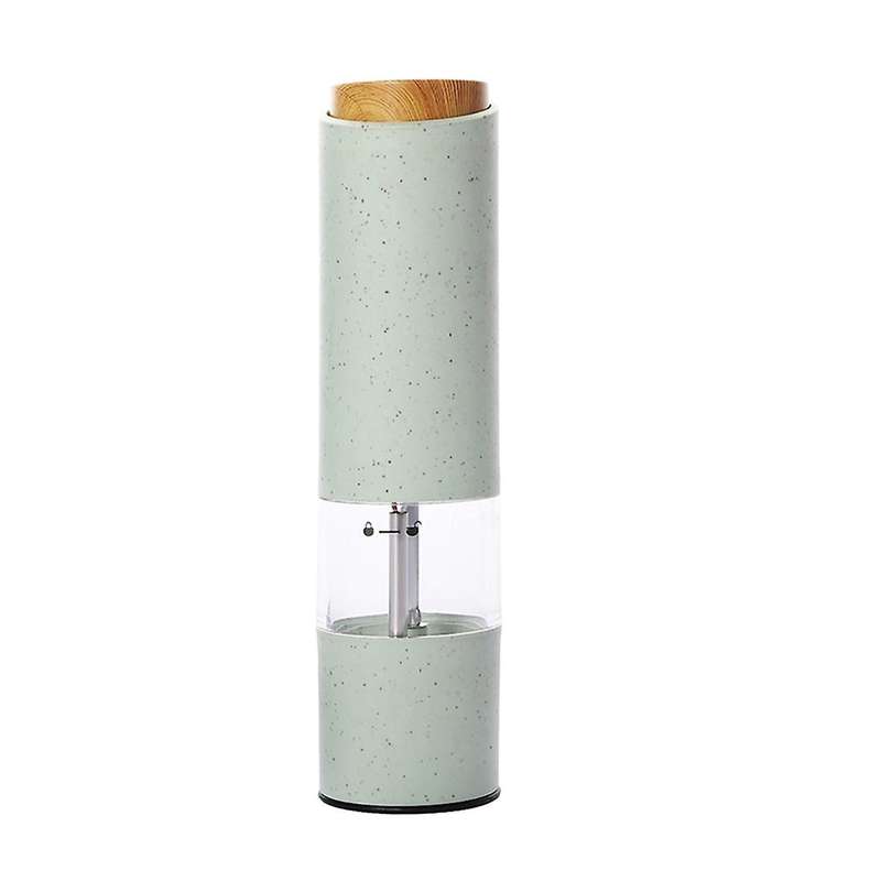 Electric Salt and Pepper Grinder Wheat Straw Salt and Pepper Mill, C