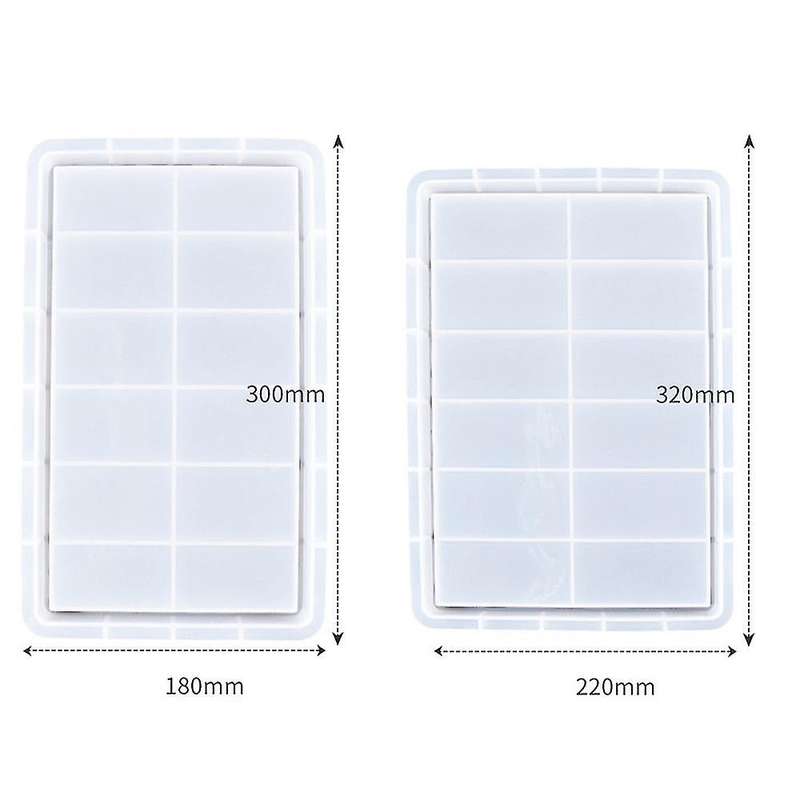 Rectangle Tray Epoxy Resin Mold Fruit Plate Board Tea Cup(m)