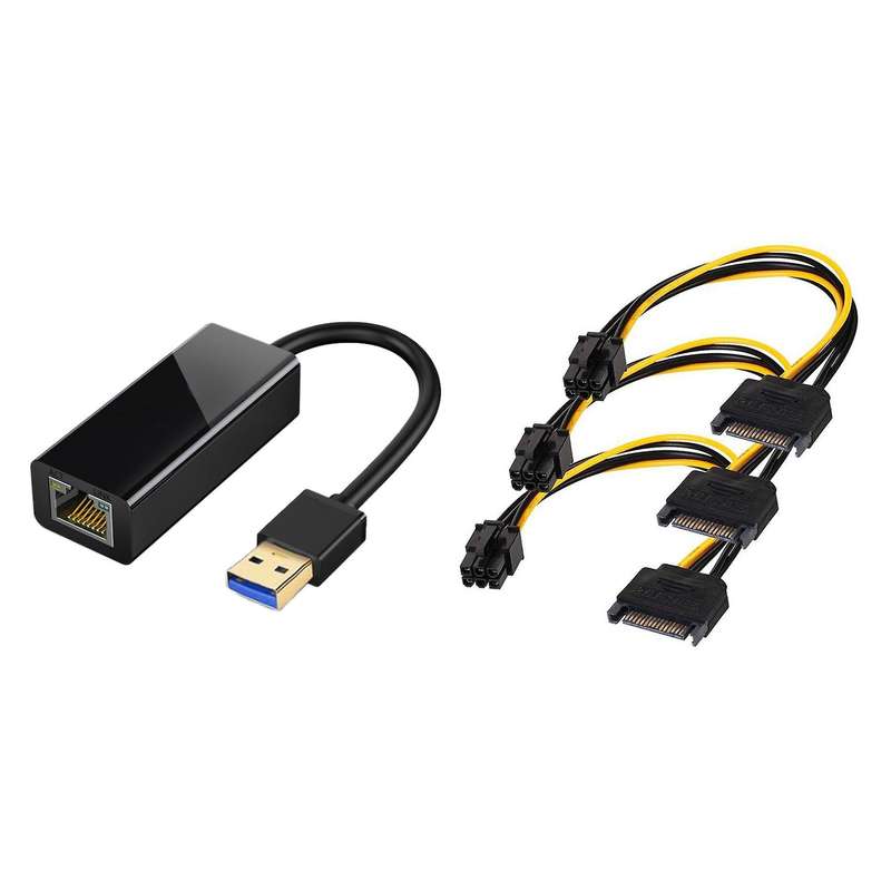 Usb to Ethernet Usb 3.0 Hub to Gigabit Lan Rj45 Network Card for Pc