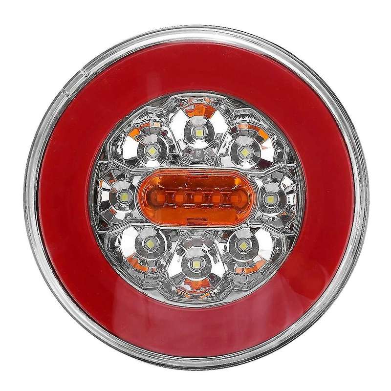 Round Led 4 In 1 Truck Tail Light 12-24v for Trailer Lorry Rv