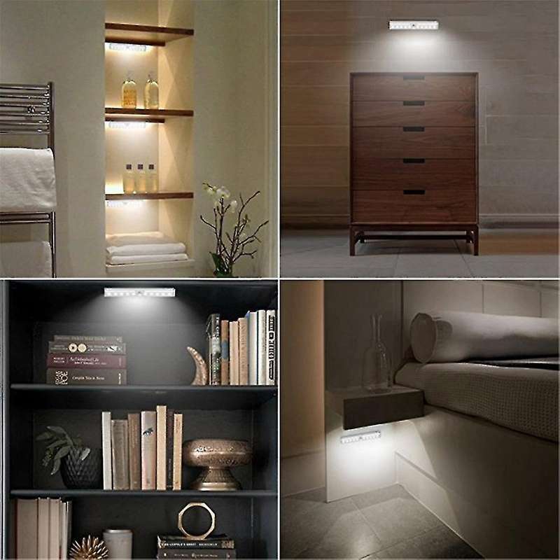 Led Night Light Motion Sensor Light for Kitchen Cabinet, Warm Light