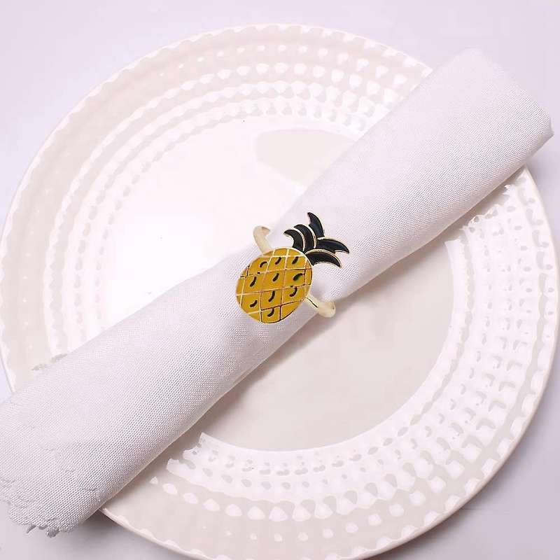 12pcs Strawberry Napkin Rings, Simple Fruit Series Napkin Rings
