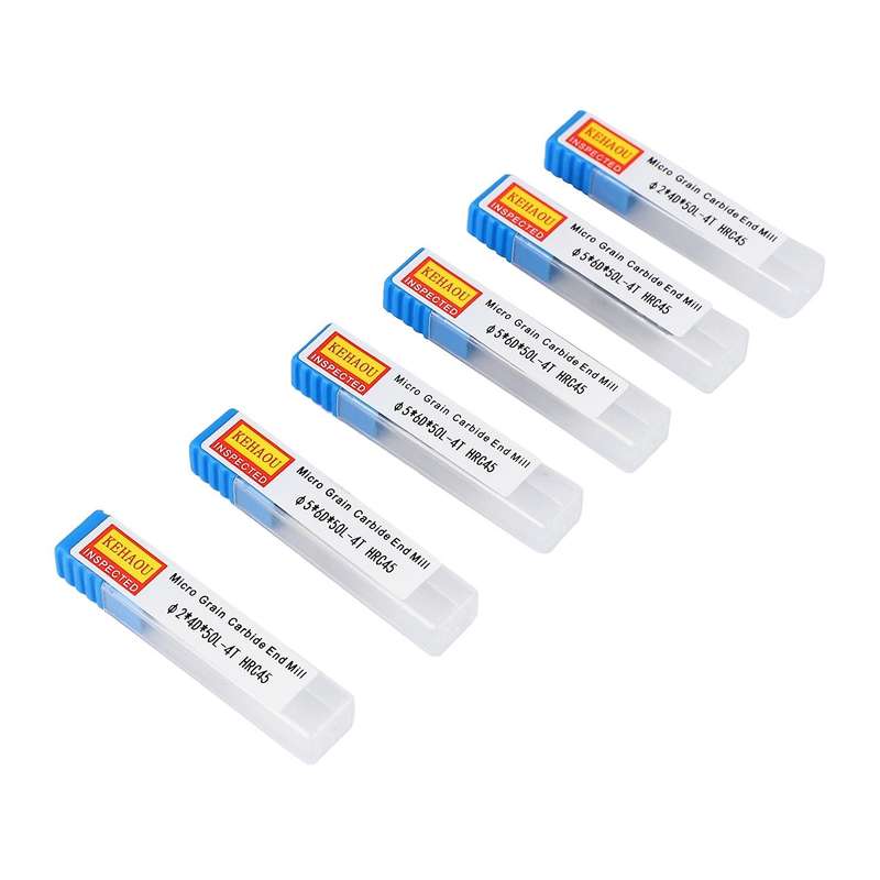 6pcs Tungsten Carbide Mill Cnc Router Bits Tools for Metal Cutting