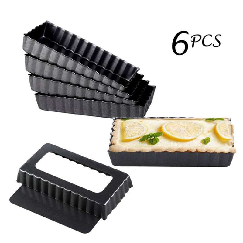 Pie Muffin Cupcake Pans Non-stick Tart Quiche Pan Square Bakeware