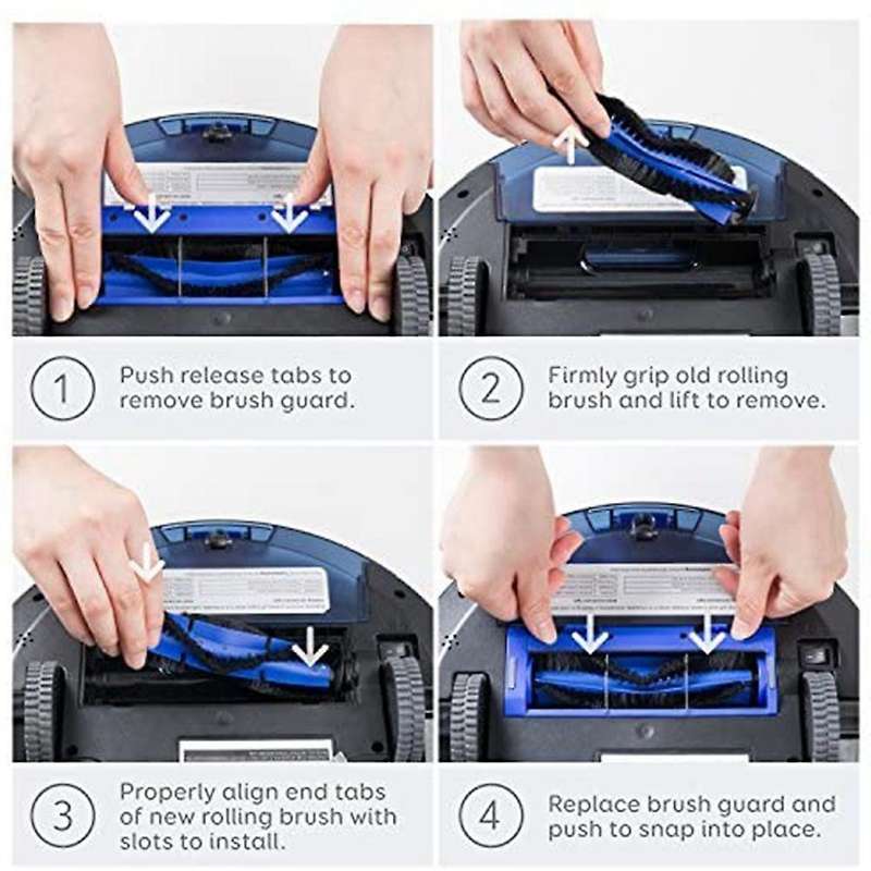 3pcs Rolling Brush for Eufy Robovac 11s 15c 30 30c 12 35c Robotic