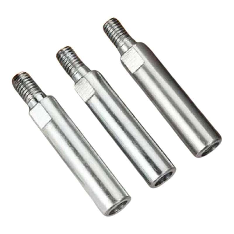 3pc Angle Grinder Extension Connecting Rod, M10 Thread Adapter, 80mm