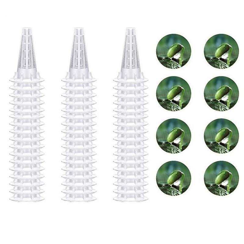 50 Pieces Grow Baskets 50 Pieces Labels for Seed Starting System