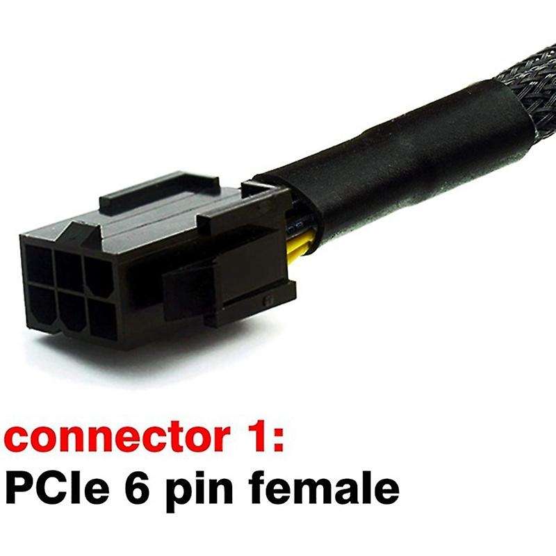 5pcs Pci-e 6 Pin to Dual 8 Pin (6+2) Graphics Card Pci Adapter Cable
