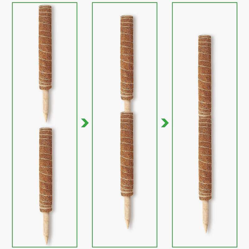 82pcs Moss Poles Set - Coir Totem Poles for Indoor Creepers Plant