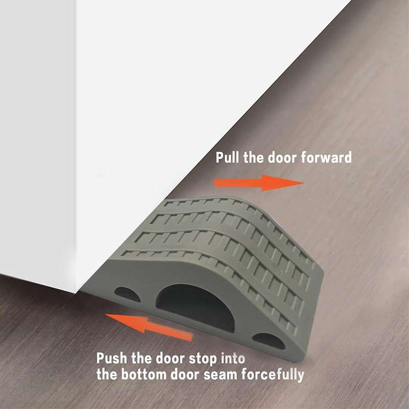 Rubber Door Stop Wedge Security Door Stops with Door Holder