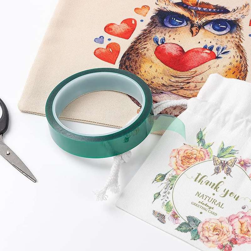 4 Rolls Heat Tapes Sublimation for Diy Crafts On T-shirt Fabrics