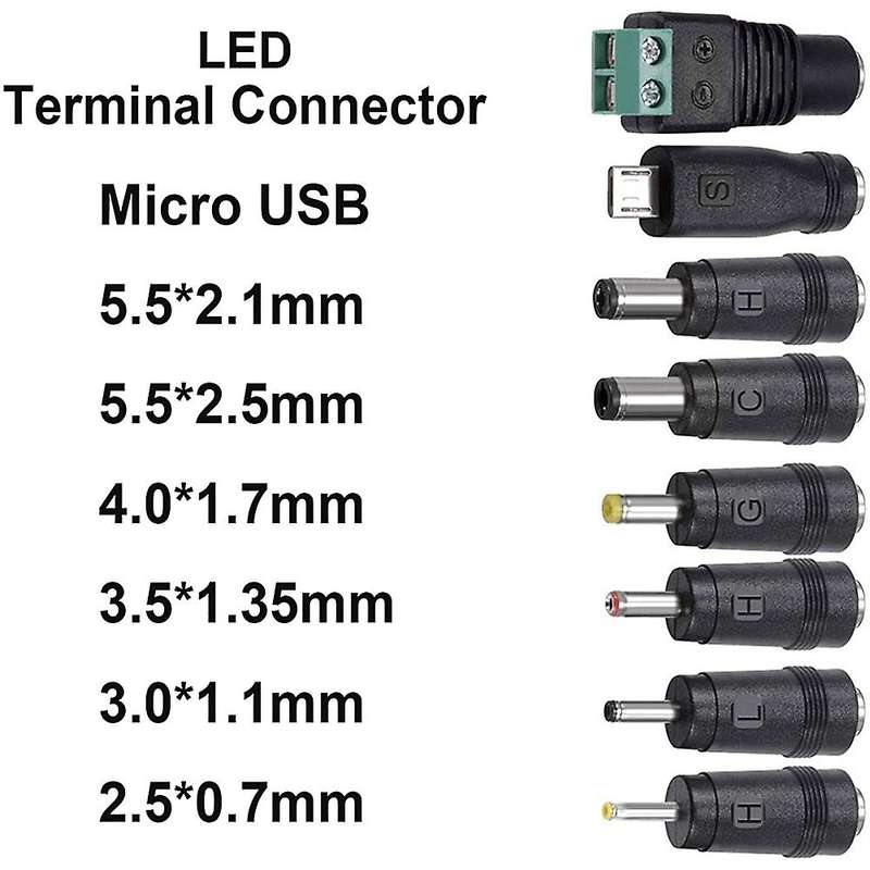Portable Power Supply, with 8 Different Adapter Heads 3v-12v Eu Plug