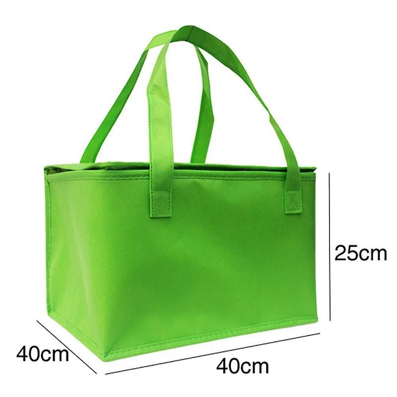 2pcs Insulated Bag Aluminum Foil Thermal Box Waterproof Red