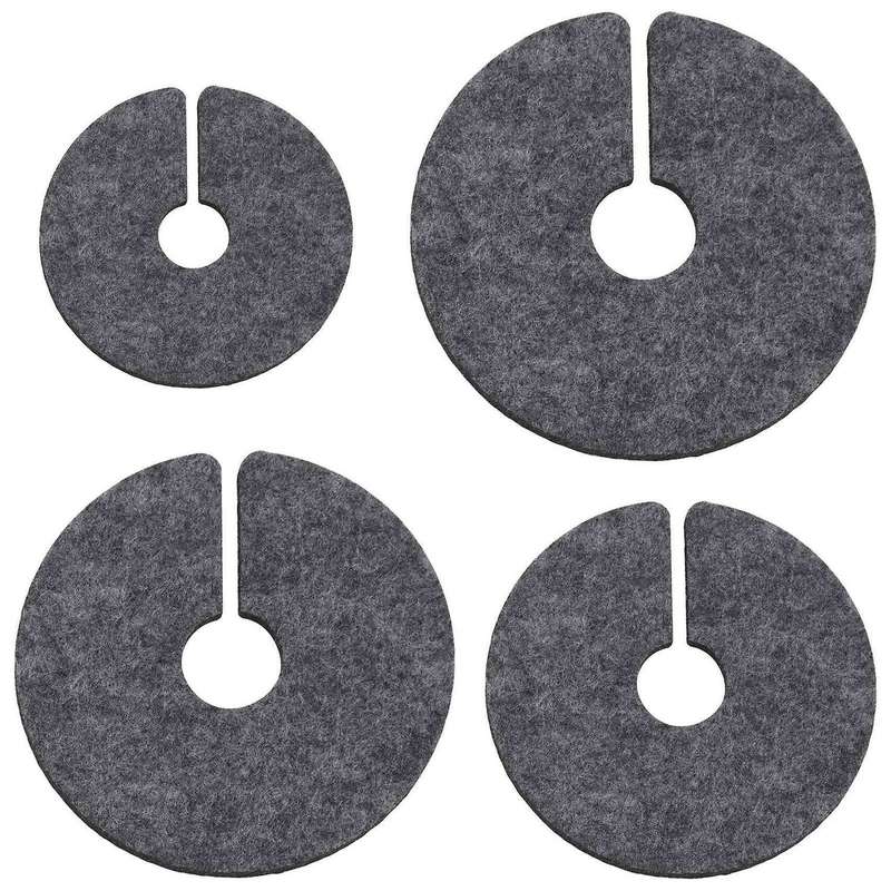 2x Sheep Shape Anti Slip Cup Pads Coasters Insulated Round,light Grey