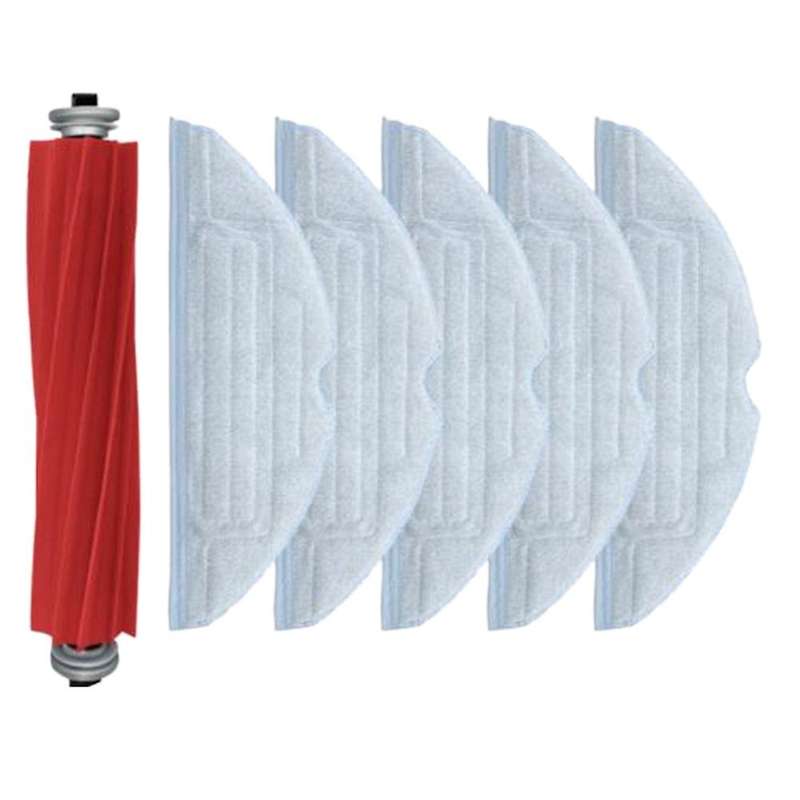 6pcs Main Brush Mop Cloths for Xiaomi Roborock S7 T7s Plus Cleaning