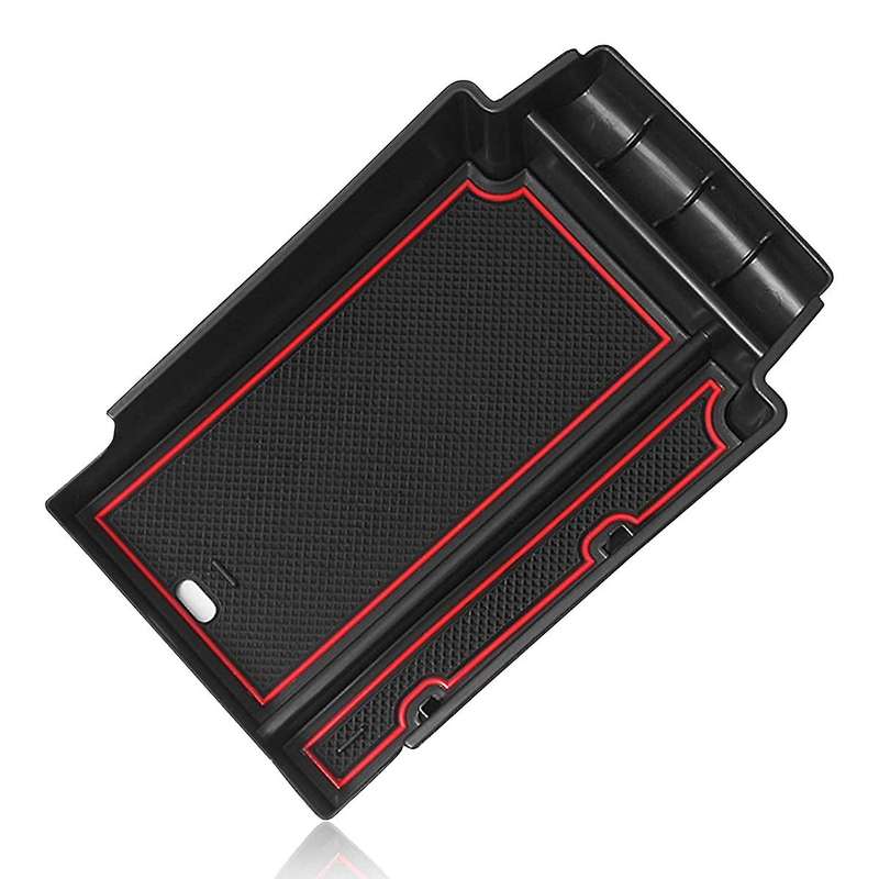 Car Armrest Storage Box Holder for Chevrolet Blazer 2019+ Red