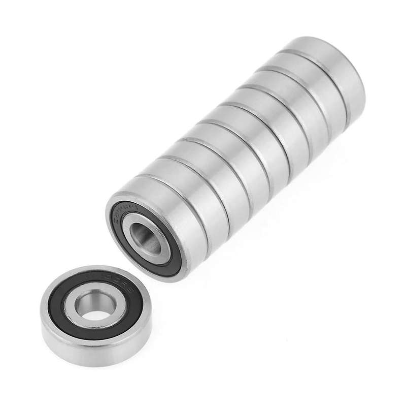 10pcs/set 6200-2rs Sealed Steel Deep Groove Ball Bearing 10x30x9mm