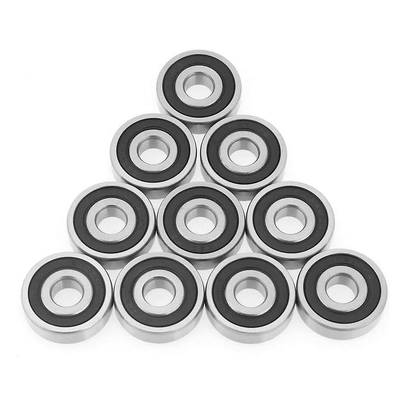 10pcs/set 6200-2rs Sealed Steel Deep Groove Ball Bearing 10x30x9mm