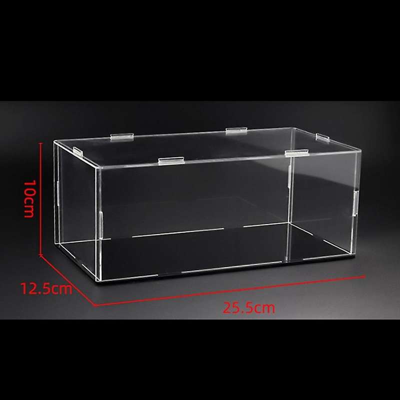 1 Transparent Cabinet for 1:24 Die-cast Model Toy Car 25.5x12.5x10cm