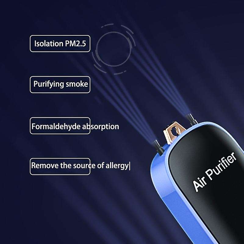 Purifier Mini 24h Working Collar Clip Hanging Neck Air Purifier Pink