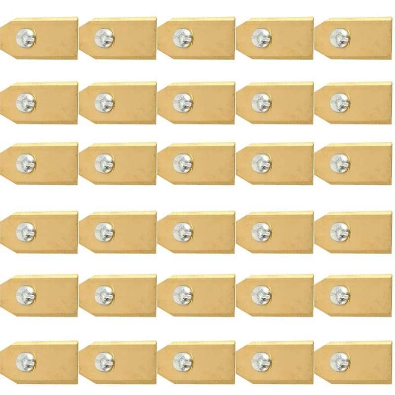 0.75mm Titanium Coated Stainless Steel Lawn Mower Blade + Screw 30pcs