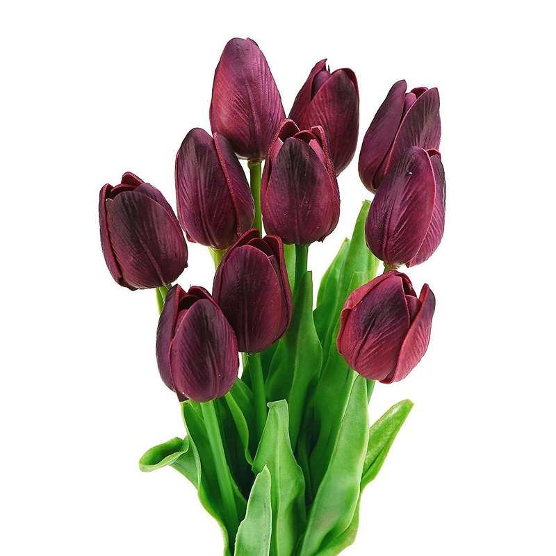 20 Stems Of Tulip Artificial Flowers Bouquet, Perfect for Wedding
