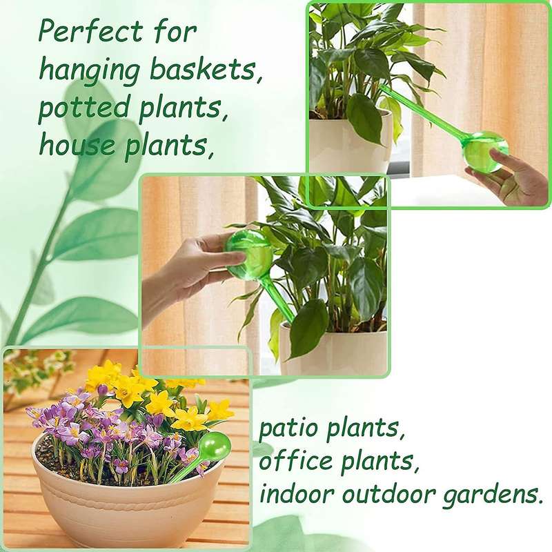 12 Pack Plant Watering Globes,plastic Self-watering Bulbs,for Plants