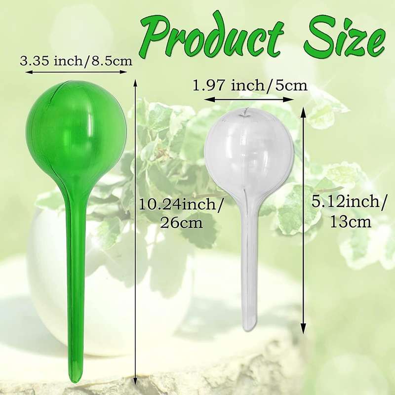12 Pack Plant Watering Globes,plastic Self-watering Bulbs,for Plants