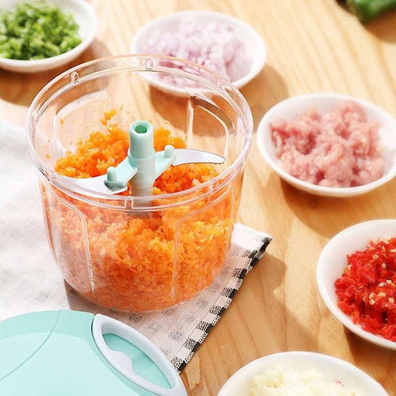 1000ml Manual Speedy Chopper Hand Pull Garlic Meat Onion Grinder
