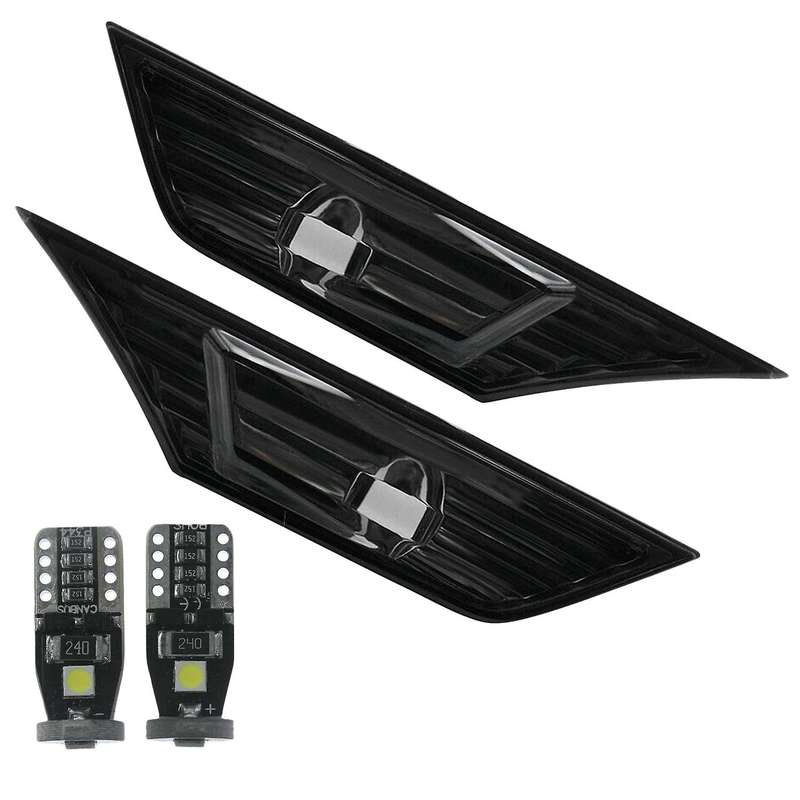 Smoke Tinted Lens Side Marker Lamp Light for 2016-19 Honda Civic Jdm