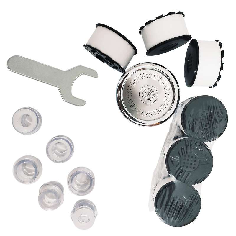 1set Wash Basin Faucet Filter Tap with 6 Filter Elements&6 Threaded