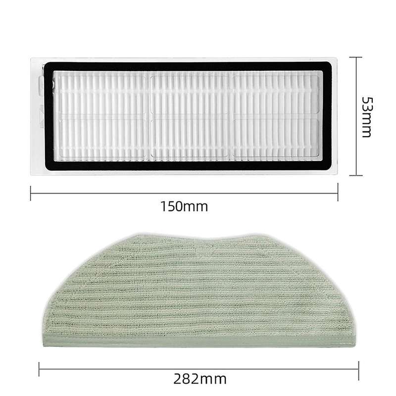 Hepa Filter Roll Main Side Brush for 360 S6 Pro S9 X90 X95 Robotic