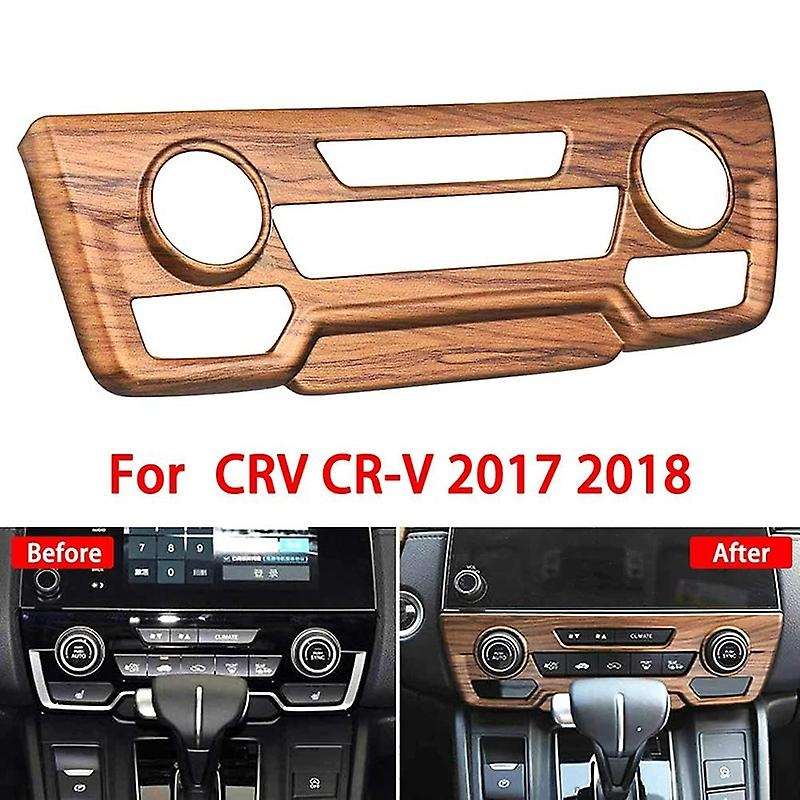 Peach Wood Grain Center Console Cd Panel Cover Trim for Honda Crv Etc