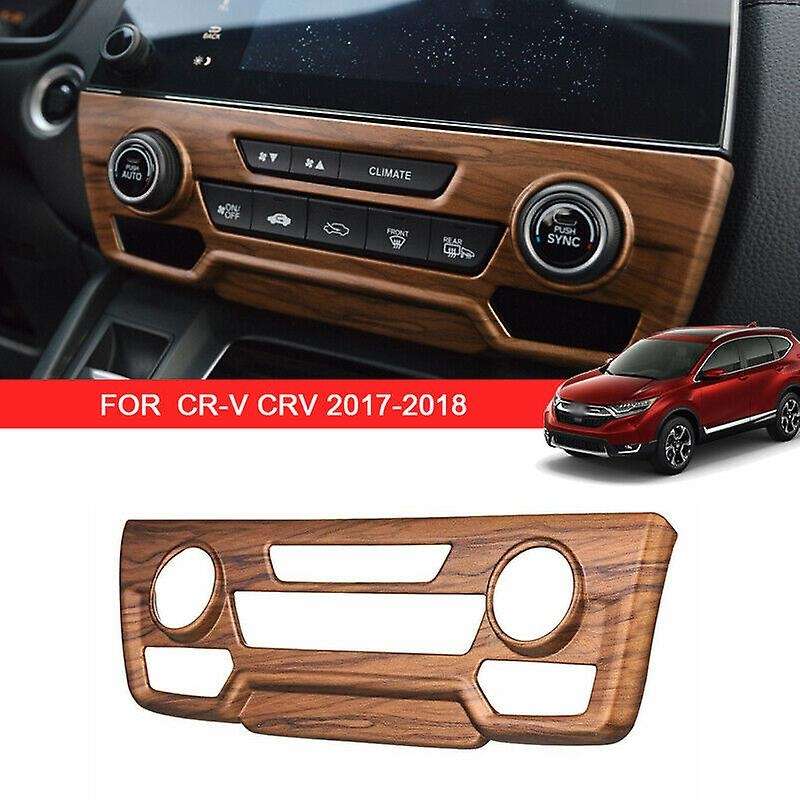 Peach Wood Grain Center Console Cd Panel Cover Trim for Honda Crv Etc