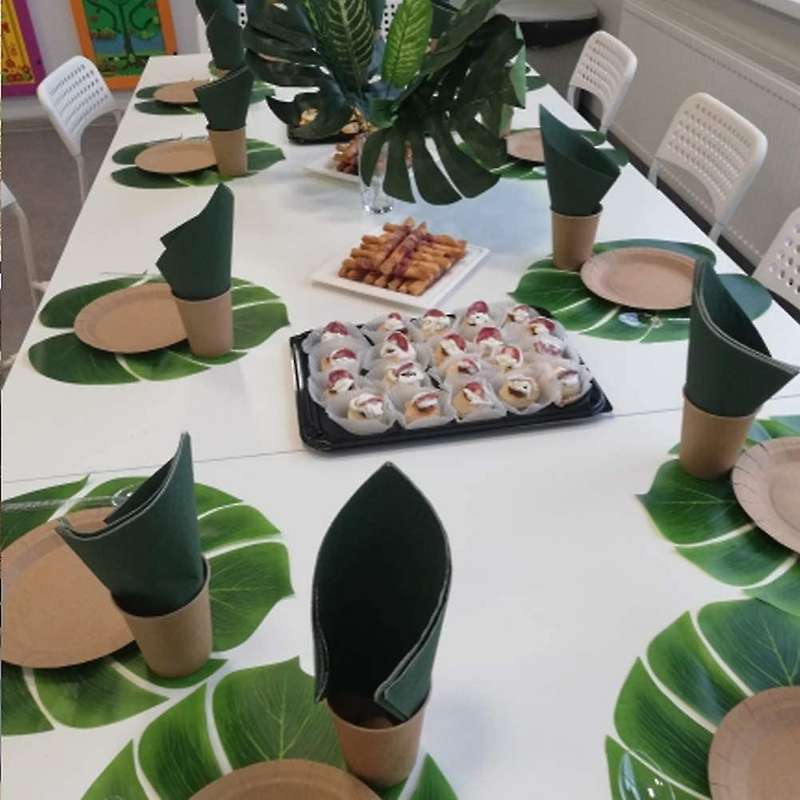 30 Artificial Palm Leaves for Party Decor,fake Tropical Leaf