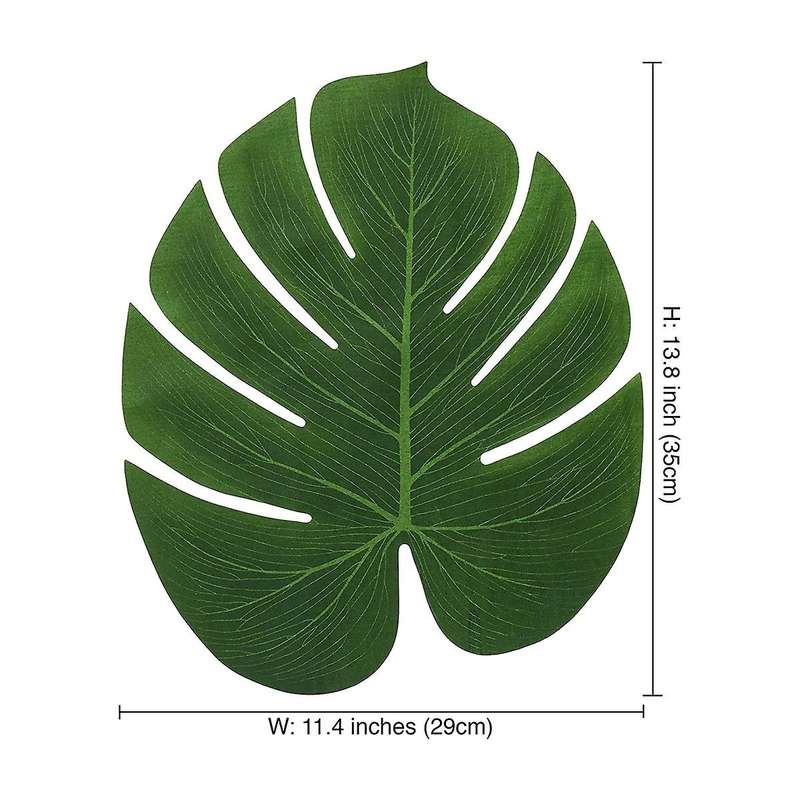 30 Artificial Palm Leaves for Party Decor,fake Tropical Leaf