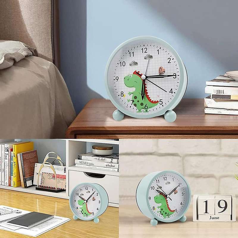 Alarm Clock Children's Analogue without Ticking,for Boys,girls