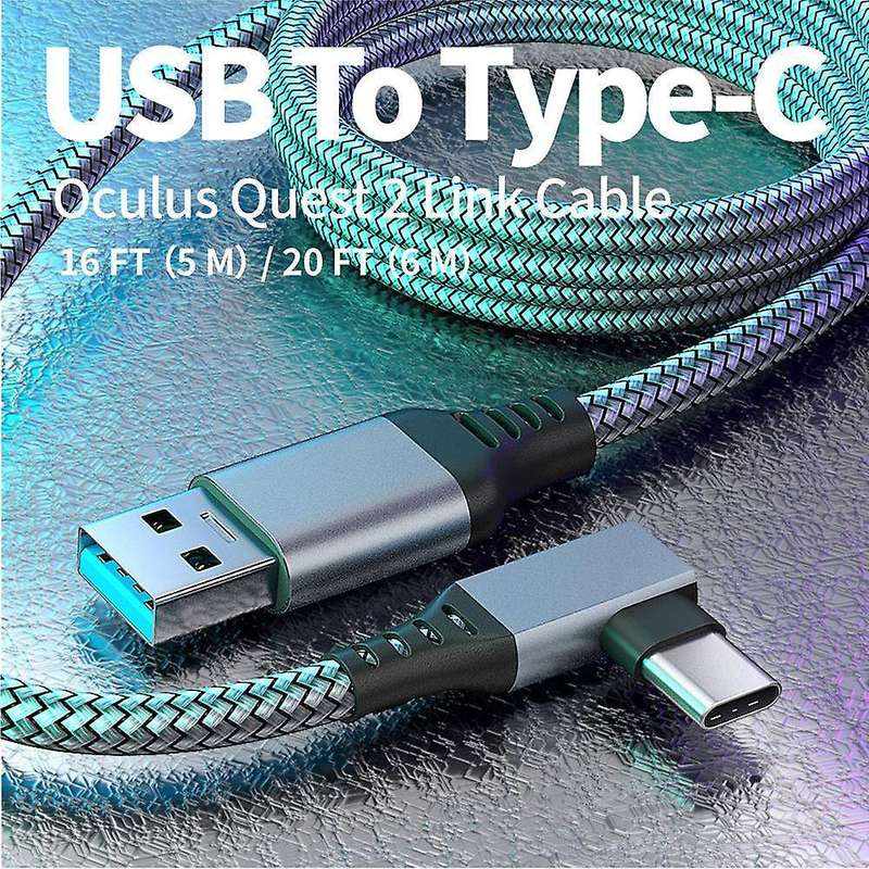 5m Data Cable for Oculus Quest 2 Headset Usb 3.0 to Type C Charging