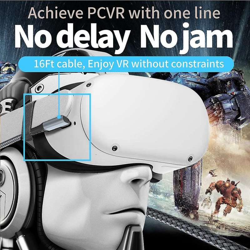5m Data Cable for Oculus Quest 2 Headset Usb 3.0 to Type C Charging