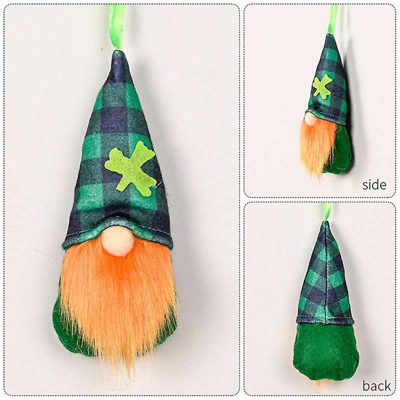 8pcs St Patricks Day Decorations for Home - Funny Gnome Plush Design