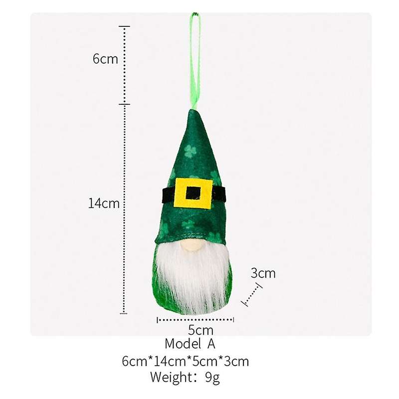 8pcs St Patricks Day Decorations for Home - Funny Gnome Plush Design