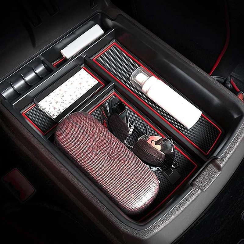 Car Central Console Organizer Tray Armrest Storage Box Insert Divider