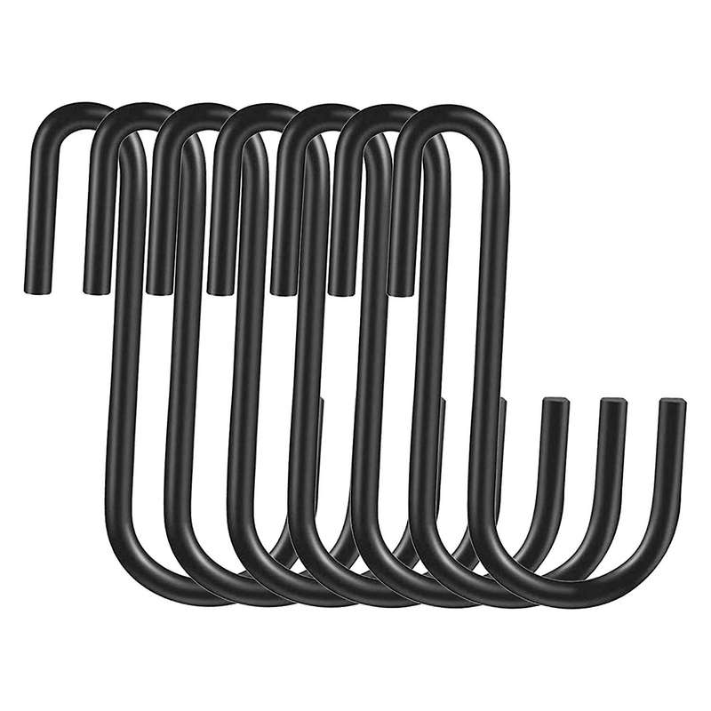 40 Pack S Shaped Hooks, Metal Hanging Hangers for Kitchen Bathroom
