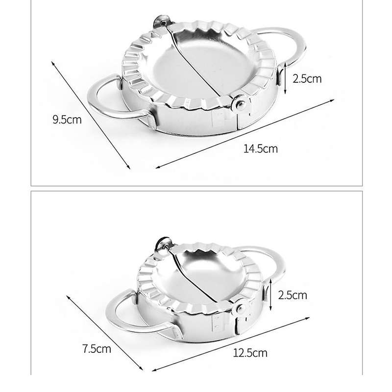 10pcs Stainless Steel Dumpling Molds Jiaozi Maker Device