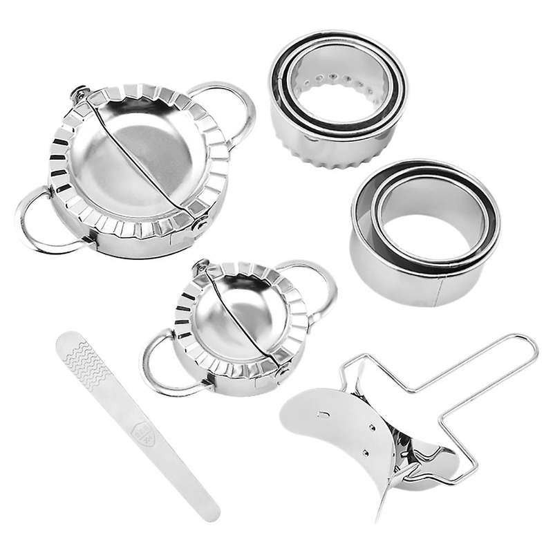 10pcs Stainless Steel Dumpling Molds Jiaozi Maker Device