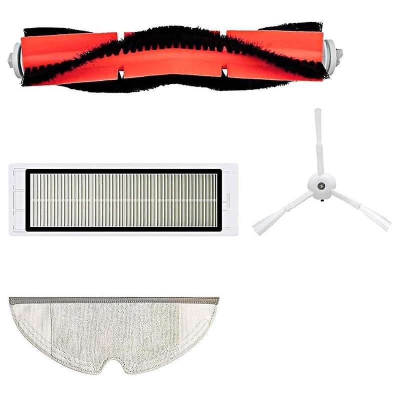 For Xiaomi Roborock Main Brush Hepa Filter Side Brush Mop Cloth Set