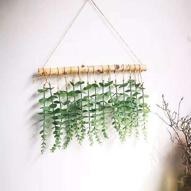 Artificial Eucalyptus Wall Hanging Decor Wall Hanging for Wedding A