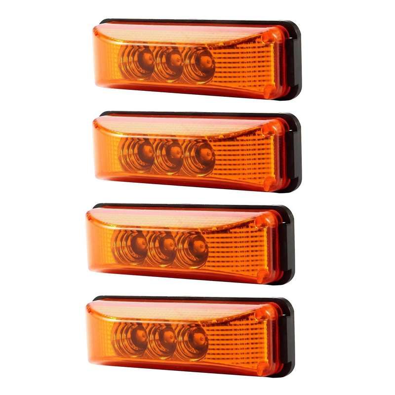 4x 3.9inch Tail Rear Lamps Indicator Marker 10-24v for Trailer