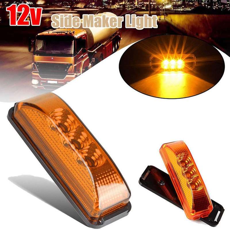 4x 3.9inch Tail Rear Lamps Indicator Marker 10-24v for Trailer