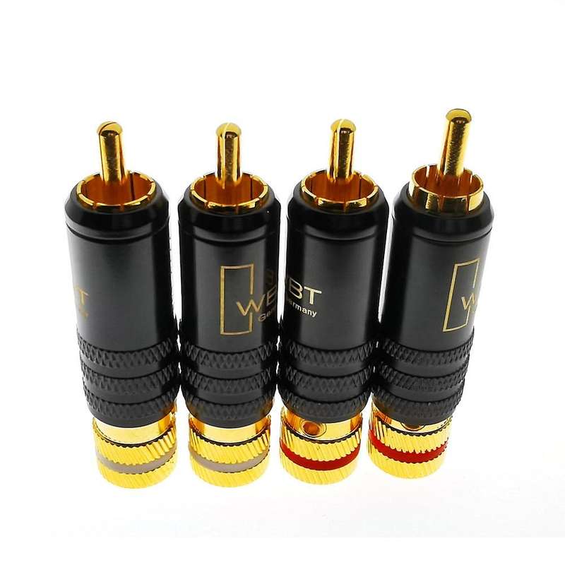 Wbt-0144 Gold Plated Rca Plug Rca Plug-in Type Av Audio Video Plug